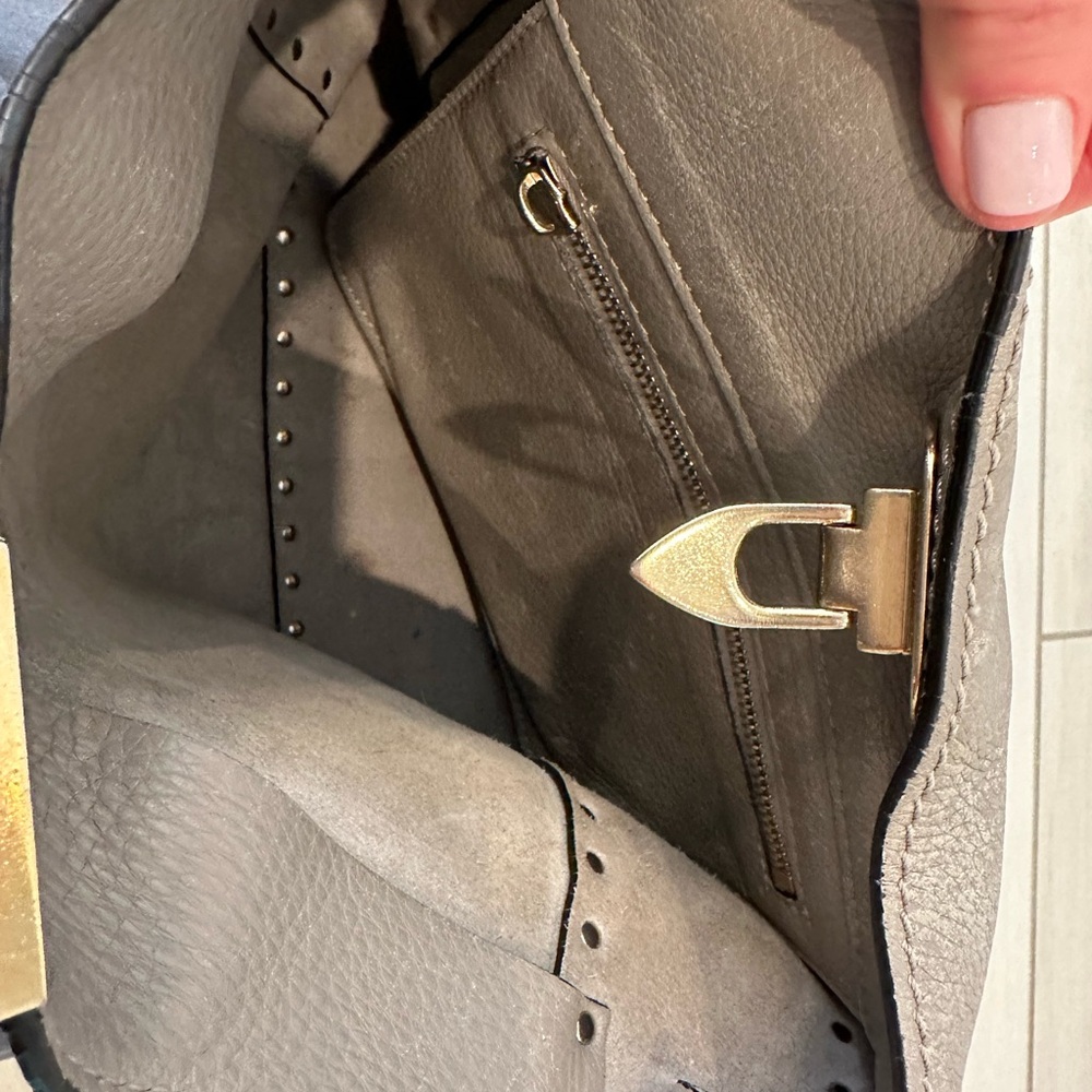 Valentino Gray Crossbody Bag with Studded Detailing - Picture 10 of 10